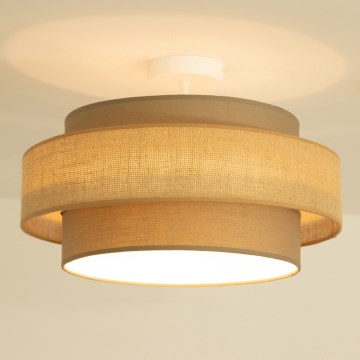Brilagi - Opbouwlamp RESNA 1xE27/60W/230V Ø 40 cm bruin/beige