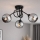Brilagi - Opbouwplafondlamp 3xE27/60W/230V zwart/rookgrijs