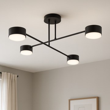 Brilagi - Opbouwplafondlamp 4xGX53/12W/230V zwart