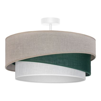 Brilagi - Opbouwplafondlamp ARROW 1xE27/60W/230V Ø 45 cm beige/groen/wit