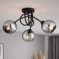 BRILAGI - Opbouwplafondlamp DIOR 3xE27/60W/230V zwart/rookgrijs