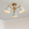 BRILAGI - Opbouwplafondlamp LUND WOOD 3xE27/40W/230V Ø 50 cm hout