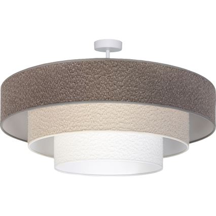 Brilagi - Opbouwplafondlamp LUNETA 3xE27/60W/230V Ø 80 cm grijs/crème/wit