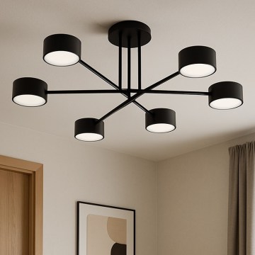 Brilagi - Opbouwplafondlamp MONO 6xGX53/12W/230V zwart