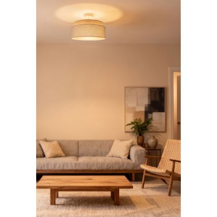 Brilagi - Opbouwplafondlamp PADOVA 1xE27/60W/230V Ø 40 cm beige