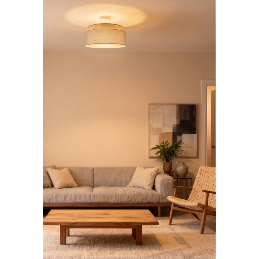 Brilagi - Opbouwplafondlamp PADOVA 1xE27/60W/230V Ø 40 cm beige