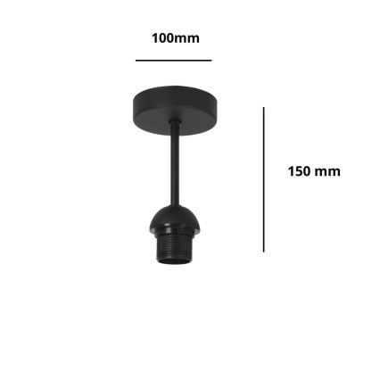 Brilagi - Opbouwplafondlamp PARTY 1xE27/60W/230V Ø 10 cm zwart