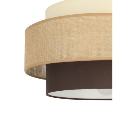 Brilagi - Opbouwplafondlamp RESNA 1xE27/60W/230V Ø 40 cm beige/zwart