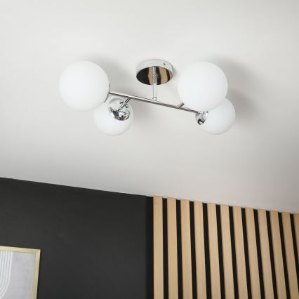 Brilagi - Opbouwplafonnière MALONY 4xE14/20W/230V glanzend chroom