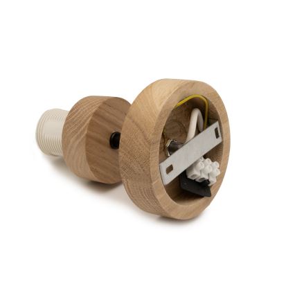 Brilagi - Opbouwplafonnière PARTY, 1x E27/60W/230V, Ø 10 cm, eiken