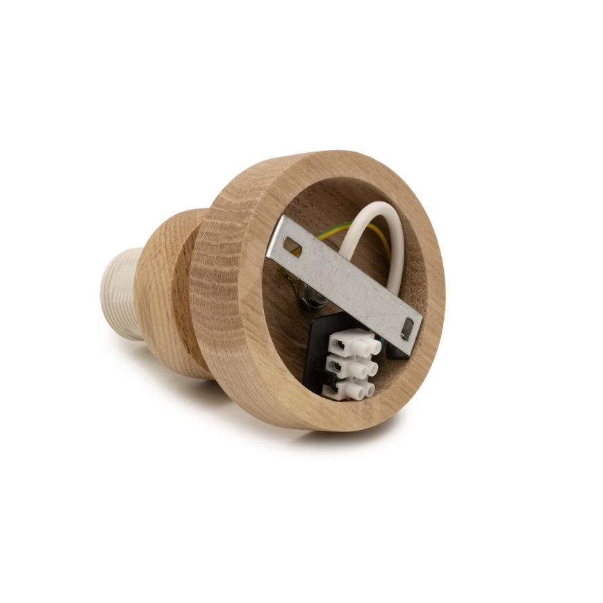 Brilagi - Opbouwplafonnière PARTY, 1x E27/60W/230V, Ø 10 cm, eiken