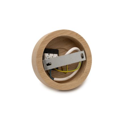 Brilagi - Opbouwplafonnière PARTY, 1x E27/60W/230V, Ø 10 cm, eiken