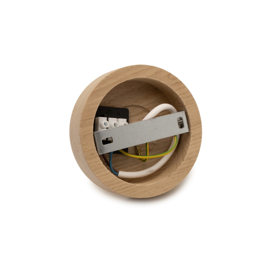 Brilagi - Opbouwplafonnière PARTY, 1x E27/60W/230V, Ø 10 cm, eiken