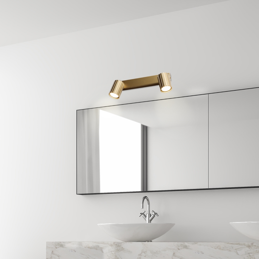 Brilagi - Opbouwspot CRISPINA 2xGU10/10W/230V goudkleurig