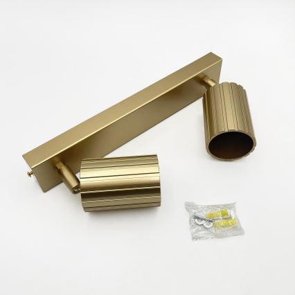 Brilagi - Opbouwspot CRISPINA 2xGU10/10W/230V goudkleurig