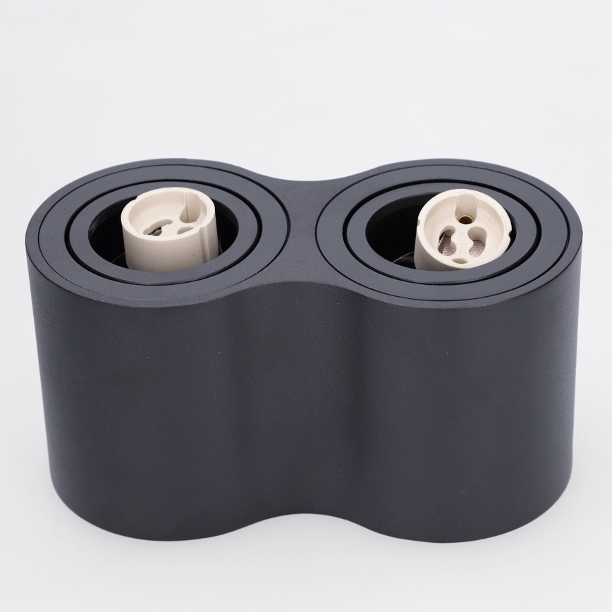 BRILAGI - Opbouwspot MIA DOUBLE 2xGU10/30W/230V zwart