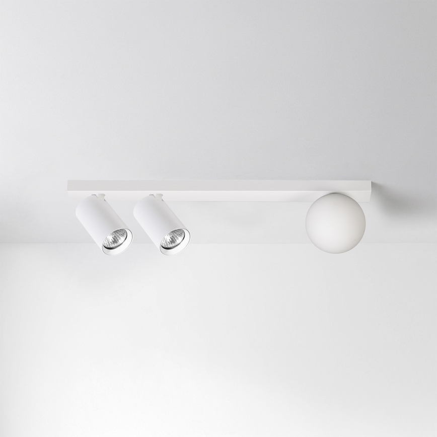 Brilagi - Opbouwspot SELE BALL 2xGU10/30W/230V + 1xG9/10W wit