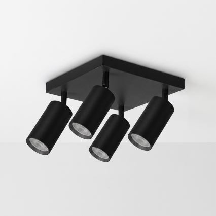 Brilagi - Opbouwspot SELE SQUARE 4xGU10/30W/230V zwart
