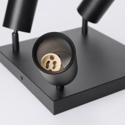 Brilagi - Opbouwspot SELE SQUARE 4xGU10/30W/230V zwart
