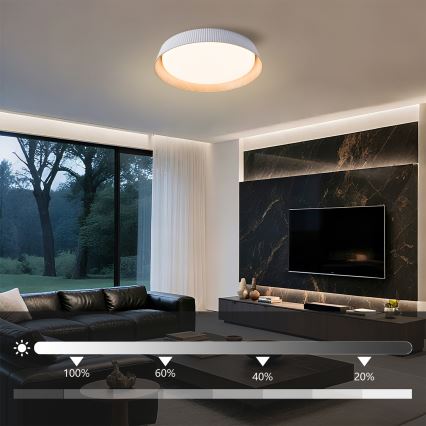 Brilagi - Dimbare LED-plafondlamp ORINO LED/54W/230V 3000-6000K wit Ø 43 cm + afstandsbediening
