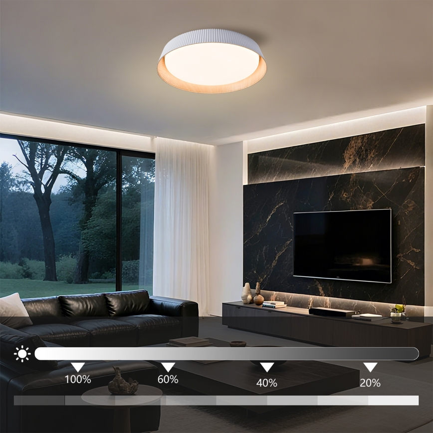Brilagi - Dimbare LED-plafondlamp ORINO LED/54W/230V 3000-6000K wit Ø 43 cm + afstandsbediening