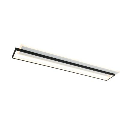 Brilagi - dimbare LED-plafondlamp OUTLINE LED/90W/230V 3000-6000K 18x100 cm wit/zwart + afstandsbediening
