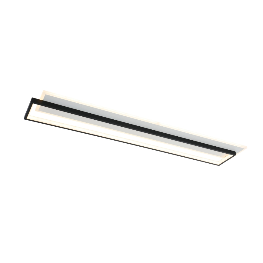 Brilagi - dimbare LED-plafondlamp OUTLINE LED/90W/230V 3000-6000K 18x100 cm wit/zwart + afstandsbediening