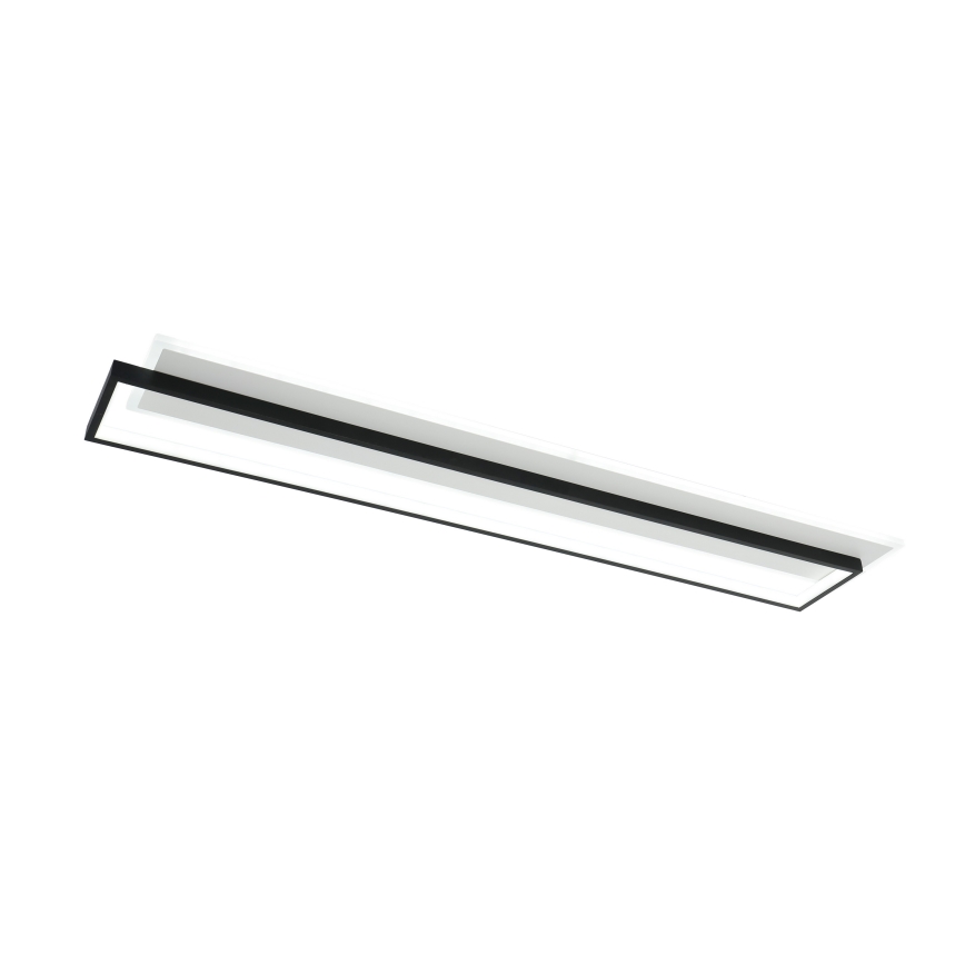 Brilagi - dimbare LED-plafondlamp OUTLINE LED/90W/230V 3000-6000K 18x100 cm wit/zwart + afstandsbediening