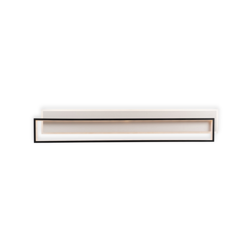 Brilagi - dimbare LED-plafondlamp OUTLINE LED/90W/230V 3000-6000K 18x100 cm wit/zwart + afstandsbediening