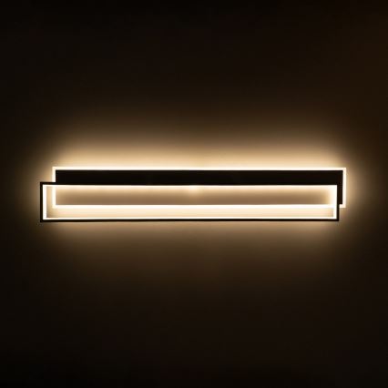 Brilagi - dimbare LED-plafondlamp OUTLINE LED/90W/230V 3000-6000K 18x100 cm wit/zwart + afstandsbediening