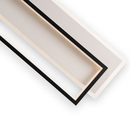 Brilagi - dimbare LED-plafondlamp OUTLINE LED/90W/230V 3000-6000K 18x100 cm wit/zwart + afstandsbediening