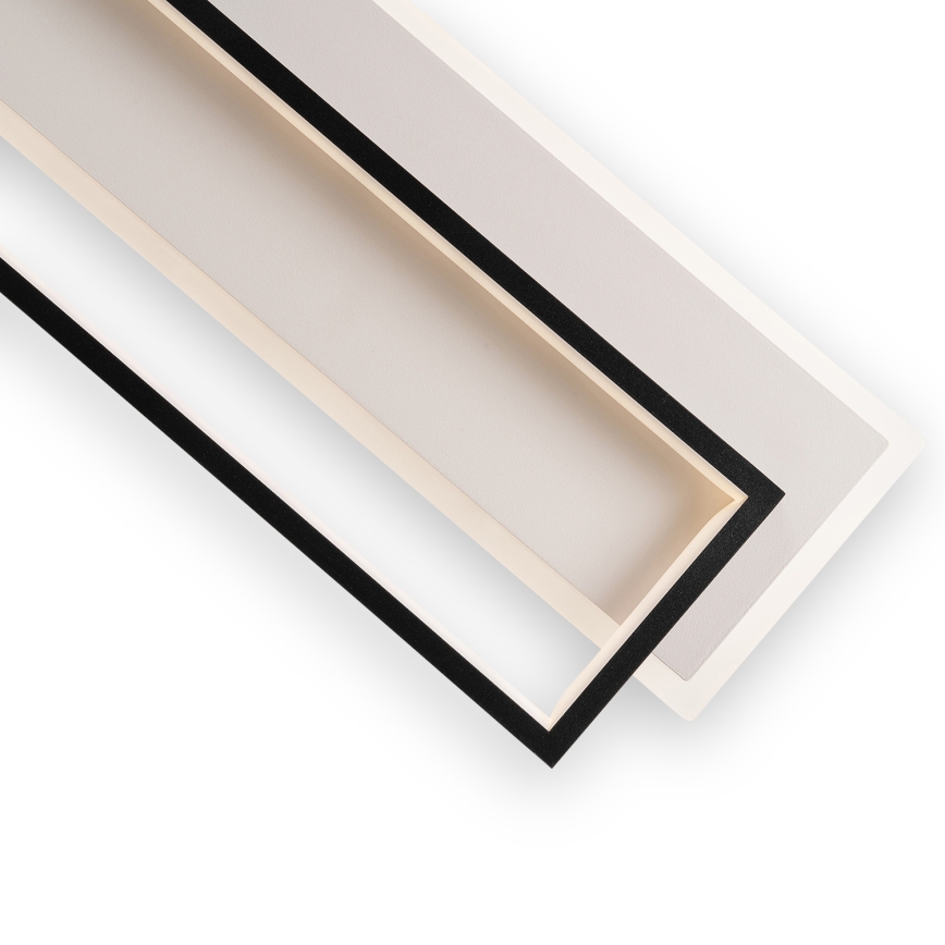 Brilagi - dimbare LED-plafondlamp OUTLINE LED/90W/230V 3000-6000K 18x100 cm wit/zwart + afstandsbediening