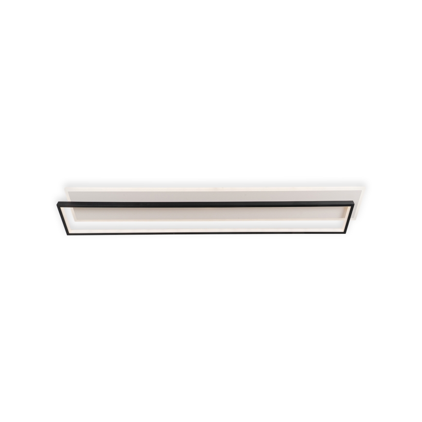 Brilagi - dimbare LED-plafondlamp OUTLINE LED/90W/230V 3000-6000K 18x100 cm wit/zwart + afstandsbediening