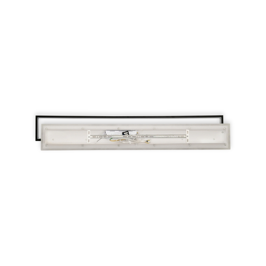 Brilagi - dimbare LED-plafondlamp OUTLINE LED/90W/230V 3000-6000K 18x100 cm wit/zwart + afstandsbediening