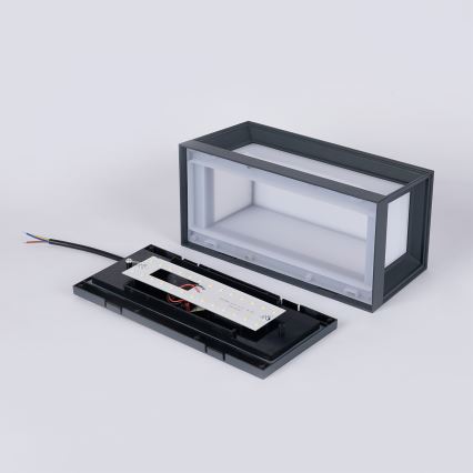 Brilagi - LED buitenwandlamp PARKER LED/12W/230V 3000/4500/6000K antraciet IP44