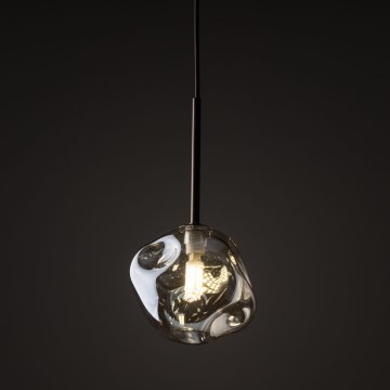 Brilagi - Pendel aan kabel VULCANO 1xG9/8W/230V Ø 15 cm brons/rookbeige