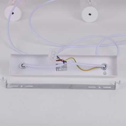 Brilagi - Pendellamp aan kabel SELE 6xGU10/30W/230V wit/eiken decor