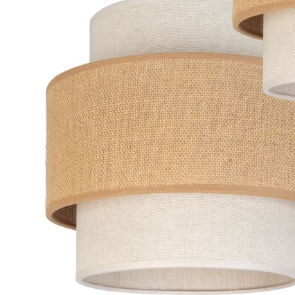 Brilagi - Pendellamp aan kabel SPACE 3xE27/60W/230V Ø 40 cm beige/crème