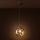 Brilagi - Pendellamp aan kabel VULCANO 1xE27/15W/230V Ø 25 cm brons/rookbeige
