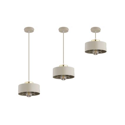 Brilagi - Pendellamp aan snoer SPRING 1xE27/60W/230V Ø 20 cm beige/goud