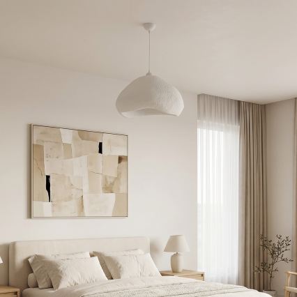 Brilagi - Pendellamp aan snoer WABI SABI 1xE27/40W/230V Ø 50 cm wit
