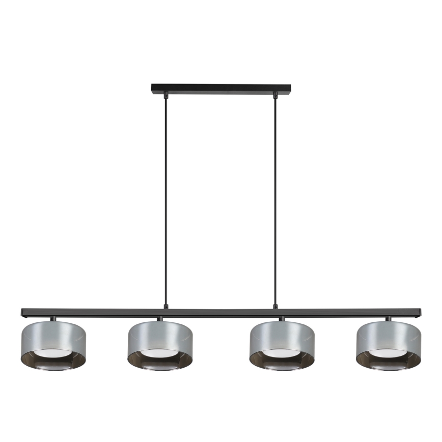 Brilagi - Pendellamp met kabel AURA LUX 4xGX53/30W/230V zwart/rookglas