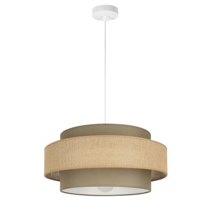 Brilagi - Pendellamp met kabel RESNA 1x E27/60W/230V Ø 40 cm bruin/beige