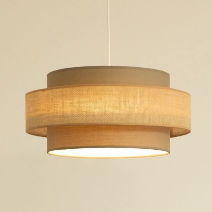 Brilagi - Pendellamp met kabel RESNA 1x E27/60W/230V Ø 40 cm bruin/beige