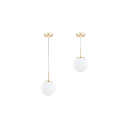 Brilagi - Pendellamp MILO aan kabel 1xE27/60W/230V goudkleurig