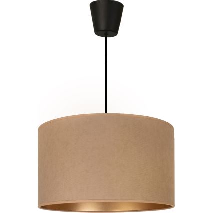 Brilagi - Pendellamp VELVET met kabel 1xE27/60W/230V Ø 40 cm beige/goud
