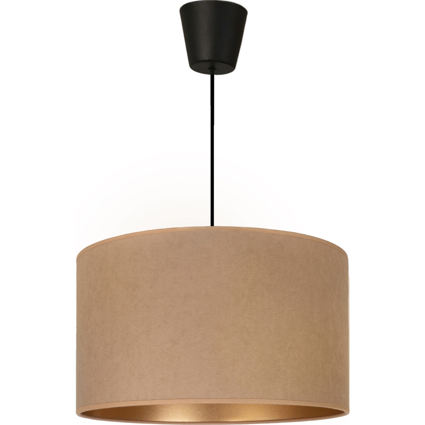 Brilagi - Pendellamp VELVET met kabel 1xE27/60W/230V Ø 40 cm beige/goud