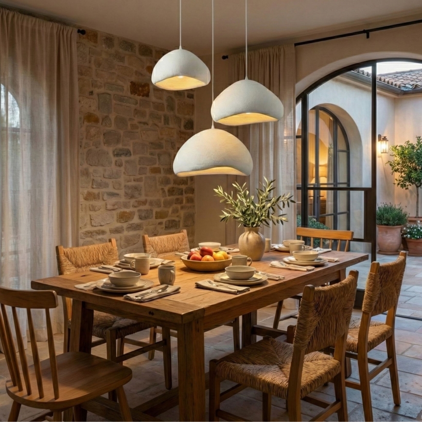 Brilagi - Pendellamp WABI SABI 3xE27/40W/230V, Ø 82 cm, wit