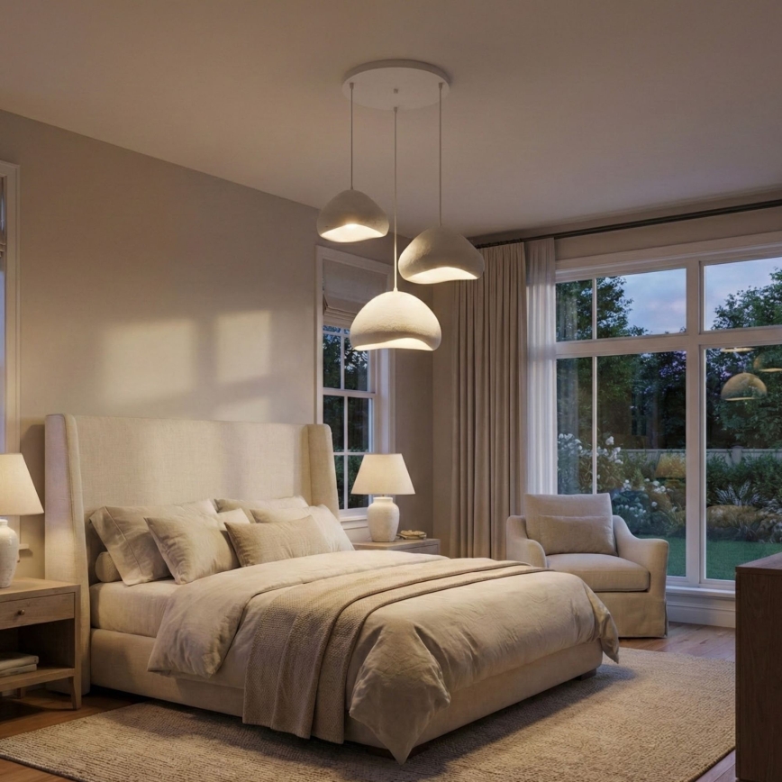 Brilagi - Pendellamp WABI SABI 3xE27/40W/230V, Ø 82 cm, wit