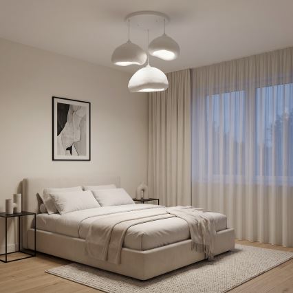 Brilagi - Pendellamp WABI SABI 3xE27/40W/230V, Ø 82 cm, wit